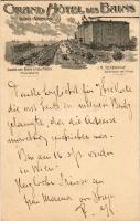 1906 Venezia, Venice; Grand Hotel des Bains Lido Venise. A. Tépérino Directeur de l'Hotel / Italian hotel advertisement. Art Nouveau (EK)