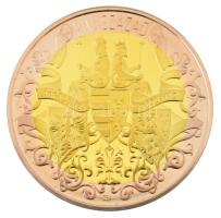 Csontos Attila DN "Magyar Századok - XIV. század" kétoldalas aranyozott Cu emlékérem kapsz...