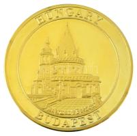 DN "Magyarország - Parlament - Budapest / Magyarország - Halászbástya - Budapest" aranyozott emlékérem kapszulában (39mm) T:PP DN "Hungary - Parliament - Budapest / Hungary - Fisherman's Bastion - Budapest" gilt medal in capsule (39mm) C:PP