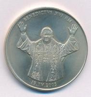 Vatikán 2005. "XVI. Benedek" kétoldalas Cu-Ni emlékérem (32mm) T:UNC Vatican 2005. "Benedictus XVI" double-sided Cu-Ni medallion (32mm) C:UNC