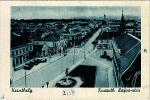 Keszthely, Kossuth Lajos utca, automobilok, gyógyszertár (EK)