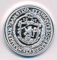 DN "A legértékesebb magyar érmék - Bocskai István ezüst tallér replika" ezüstözött Cu emlékérem, "COPY" jelzéssel (40mm) T:PP