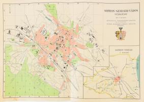 cca 1936 Sopron szab. kir. város térképe, 1 : 12.500, készítette: Marikovszky Zoltán, kiadja: Schwar...