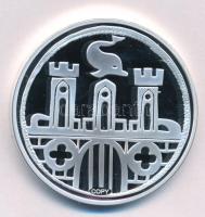 DN "A legértékesebb magyar érmék - Buda város autonómdénár replika" ezüstözött Cu emlékérem, "COPY" jelzéssel (40mm) T:PP