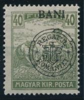 Kolozsvár 1919 Arató 40f a BANI szó N betűje egyenes, Bodor vizsgálójellel