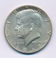 Amerikai Egyesült Államok 1967. 1/2$ Ag "Kennedy" T:AU patina USA 1967. 1/2 Dollar Ag "Kennedy" C:AU patina Krause KM#202a
