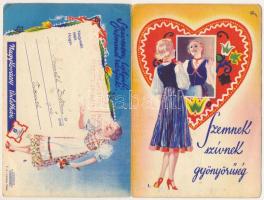 1938 Szemnek szívnek gyönyörűség. Nagykovácsy üzletház "Bokréta" kihajtható reklámja. Buda...