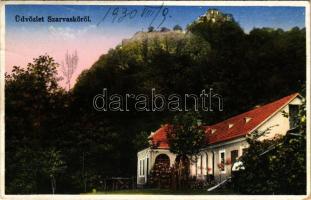 1930 Szarvaskő, várrom, látkép (EK)