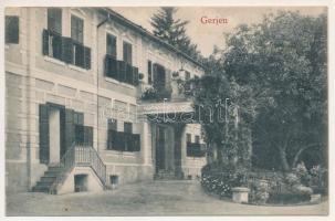 Gerjen, Mádi Kovács kastély. Thaisz Artur kiadása (ázott / wet damage)