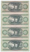 1962-1975. 10Ft (8db, 3xklf) T:F,VG közte nyomdai papírránc