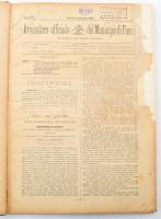 1902. Avvisatore ufficiale del Municipio di Fiume. Anno IV. 1-52. szám. Teljes évfolyam bekötve. Első lap javított. Korabeli félvászon kötésben, gerincen sérüléssel
