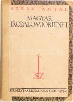 Szerb Antal: Magyar irodalomtörténet I-II. köt. A szerző, Szerb Antal (1901-1945) által ALÁÍRT példány! Cluj/Kolozsvár, 1934, Erdélyi Szépmíves Céh, +342+1 p.255+1 Korabeli átkötött félvászon-kötésben, kissé kopott borítóval.