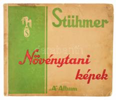 cca 1920-1940 Stühmer Növénytani képek. "A" Album. 46 gyűjtői kép. Kiadói foltos, kopott papírmappában, két hiánnyal.