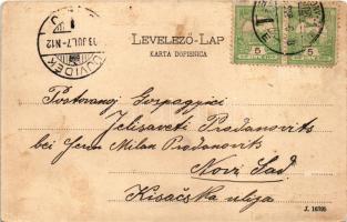 1903 Szávaszentdemeter, Mitrovice, Mitrovitz an der Save, Sremska Mitrovica; Kirchen-Gasse u. serbis...