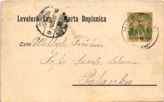 1903 Szávaszentdemeter, Mitrovice, Mitrovitz an der Save, Sremska Mitrovica; Crkvena ulica / Kirchen...