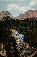 Tátra, Magas-Tátra, Vysoké Tatry; Tarpataki vízesés. Cattarino S. utóda Földes Samu kiadása 45. / Kohlbacher Wasserfall / waterfall (EK)