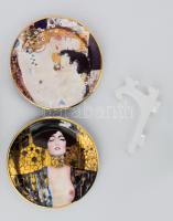 3 db Goebel Klimt dísztányér. klf méretben Matricás, jelzett, hibátlan d: 31 cm, d: 9,5 cm (2x)