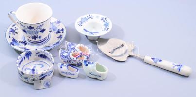 Delft porcelán tétel, klf méretben