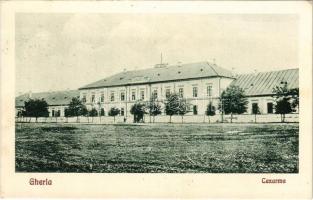 Szamosújvár, Gherla; Cazarma / laktanya. A. Todoran kiadása / military barracks + "1940 Szamosújvár visszatért" So. Stpl. (fl)