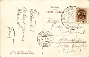 Szamosújvár, Gherla; Cazarma / laktanya. A. Todoran kiadása / military barracks + "1940 Szamosú...