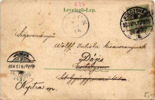 1903 Kolozsvár, Cluj; Deák Ferenc utca, Városháza, Stief Jenő és Társa, Tamási Tamás és Fia üzlete /...