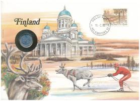 Finnország 1979. 1p felbélyegzett borítékban, bélyegzéssel, német nyelvű leírással T:UNC Finland 1979. 1 Penni in envelope with stamp and cancellation, with German description C:UNC