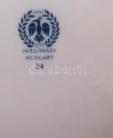 Hollóházi 4 darab tárgy, váza, bonbonier, jelzett, m: 26,5 cm