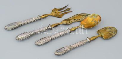 Ezüst (Ag) szervírozó készlet díszdobozban 23x29 cm