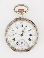 Georges Lenoble ezüst (Ag) zsebóra, jól működik, de megáll d: 42 mm