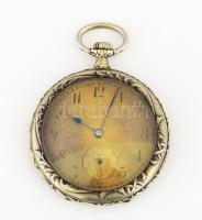Szecessziós zsebóra, méret 51 mm, jól működik
