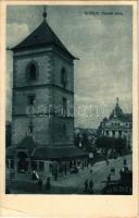 Kassa, Kosice; Hlavná ulica / Fő utca, színház, Orbán-torony, üzletek / main street, theatre, tower, shops + "1938 Kassa visszatért" So. Stpl. (EB)