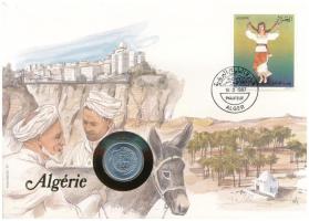 Algéria 1977. 5c Al "FAO" felbélyegzett borítékban, bélyegzéssel, német nyelvű leírással T:AU Algeria 1977. 5 Centimes Al "FAO" in envelope with stamp and cancellation, with German description C:AU