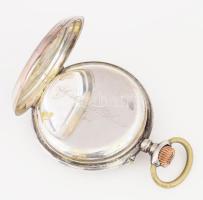 Glashütte Marine ezüst (Ag) zsebóra szép állapotban, működik d 50 mm