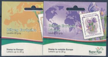 2007 Virág XIII. - Nemzetközi postakész termékek 2 klf bélyegfüzet (postai érték 10.700))