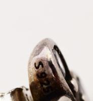 Pandora ezüst (Ag) szett, nyaklánc, fülbevaló pár és gyűrű m: 58. Jelzett, kőberakásokkal, bruttó 11...