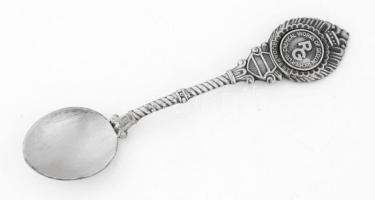 Richter Gedeon fém díszkanál, díszdobozban, h: 12 cm