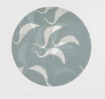 Kovács Valéria (1960-): Loxophyllum, 2003. Litográfia, papír, jelzett. d: 29,5 cm