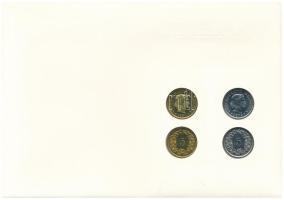 Svájc 1979-1981. 5r (4db, 2xklf) felbélyegzett "A régi és az új 5 Rappen érme" borítékban,...