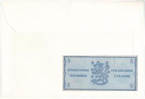 Finnország 1963. 5M felbélyegzett borítékban, bélyegzéssel T:AU-XF
Finland 1963. 5 Markkaa in envel...