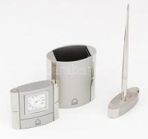 Modern 4 részes íróasztali szett, dobozban, 18x24 cm