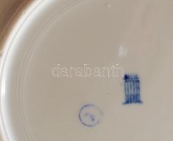 Zsolnay 8 darab tollazott szélű tányér, jelzett, d: 23,5 cm