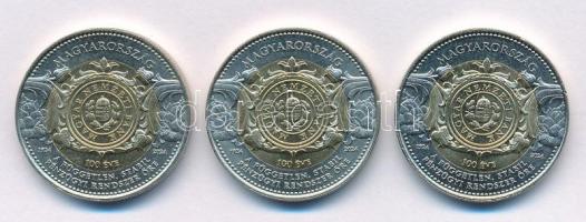 2024. 100Ft "Magyar Nemzeti Bank" (3x) T:AU