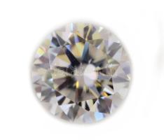 1,2 ct moissanite kerek brilliáns csiszolással, D, VVS1