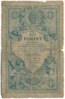 1888. 1Ft / 1G "Ig 10 4.09160" T:G Hungary 1888. 1 Forint / 1 Gulden "Ig 10 4.09160" C:G Adamo G126, Krause P#A156