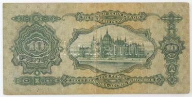 1929. 10P "B 045 046484" T:F,VG / Hungary 1929. 10 Pengő "B 045 046484" C:F,VG
...