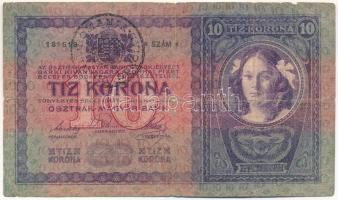 1904. 10K "2968 181518" fekete "ROMANIA TIMBRU SPECIAL" felülbélyegzéssel T:VG Adamo K10