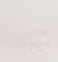 Herendi fehér mázas teás készlet. Jelzett (benyomott jelzés), hibátlan