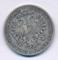 Ausztria 1860A 1Fl Ag "Ferenc József" T:VF,F patina Austria 1860A 1 Florin Ag "Franz Joseph" C:VF,F patina Krause KM#2219