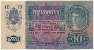 1915. 10K "1224 466973" felülbélyegzés nélkül T:F szép papír Adamo K11