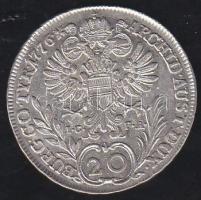 Ausztria/magyar verdejel 1776IC-FA 20Kr Ag M.Theresia T:2/2-